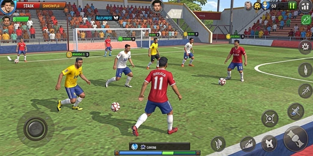 Screenshot memperlihatkan mode multiplayer dengan teman-teman.