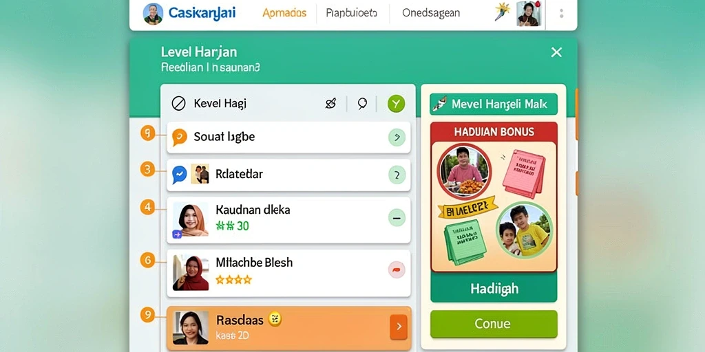 Aksi seru dalam pertempuran melawan musuh.