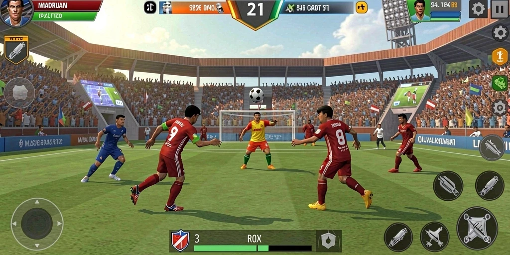 Menampilkan momen kemenangan yang epik.